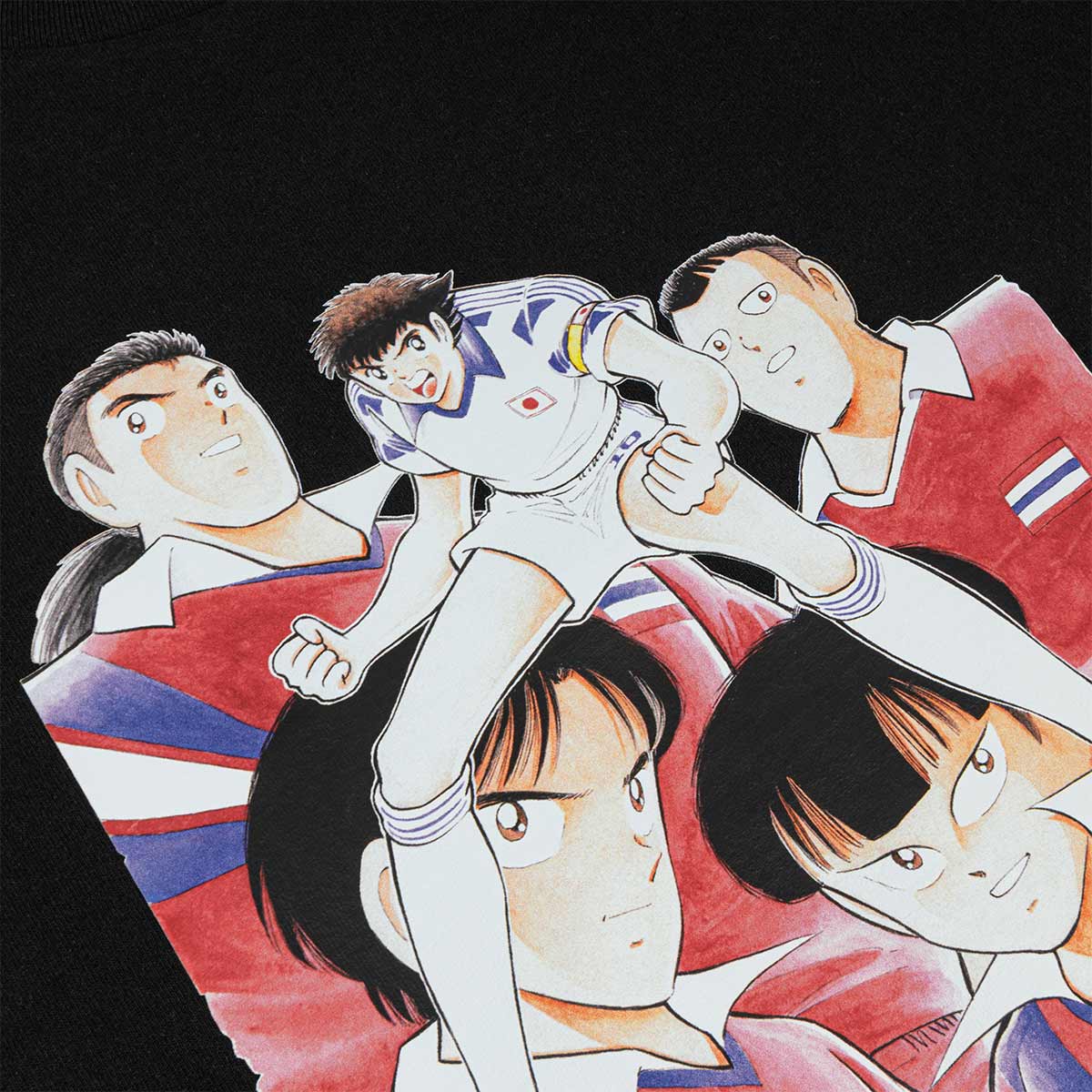 ARI X CAPTAIN TSUBASA WORLD YOUTH THAILAND YOUTH OVERSIZED TEE - BLACK/RED/WHITE