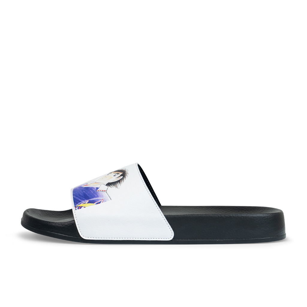 ARI X CAPTAIN TSUBASA WORLD YOUTH TSUBASA SLIDE SANDALS - BLACK/WHITE/BLUE