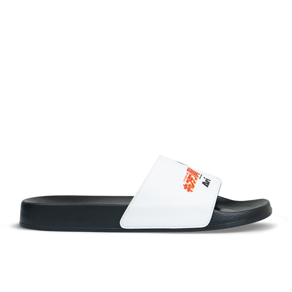 ARI X CAPTAIN TSUBASA WORLD YOUTH TSUBASA SLIDE SANDALS - BLACK/WHITE/BLUE