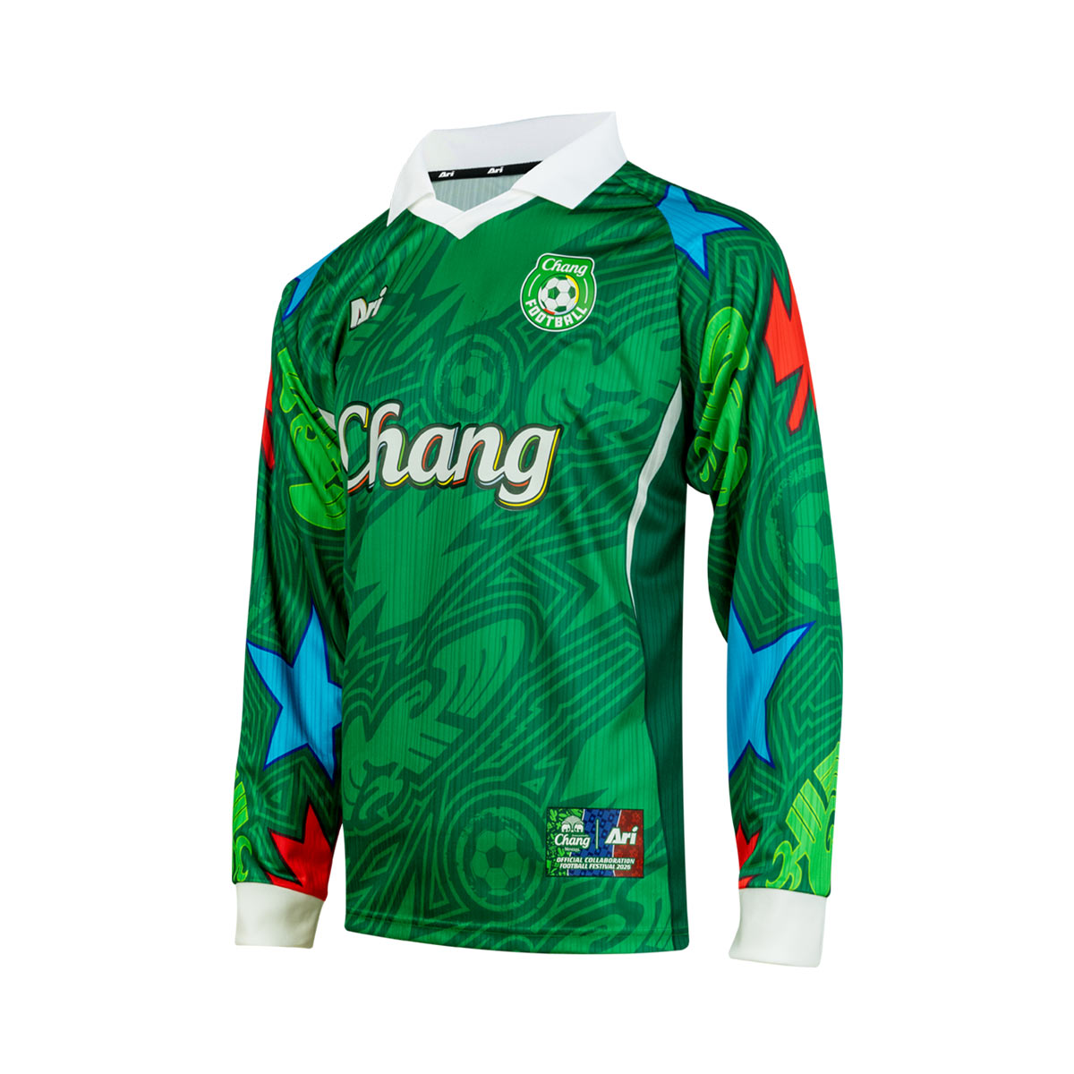 ARI X CHANG FOOTBALL FESTIVAL 2026 LS HOME JERSEY - GREEN/WHITE/MULTICOLOR