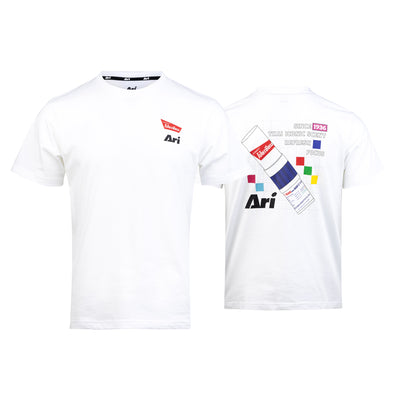 ARI X POYSIAN LIFESTYLE TEE - WHITE/NAVY/RED