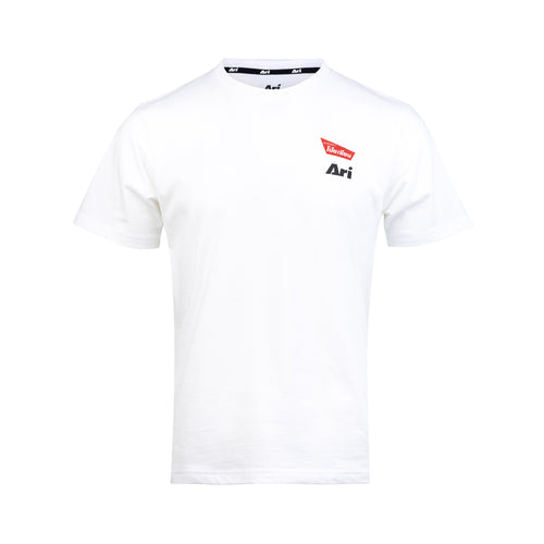 ARI X POYSIAN LIFESTYLE TEE - WHITE/NAVY/RED