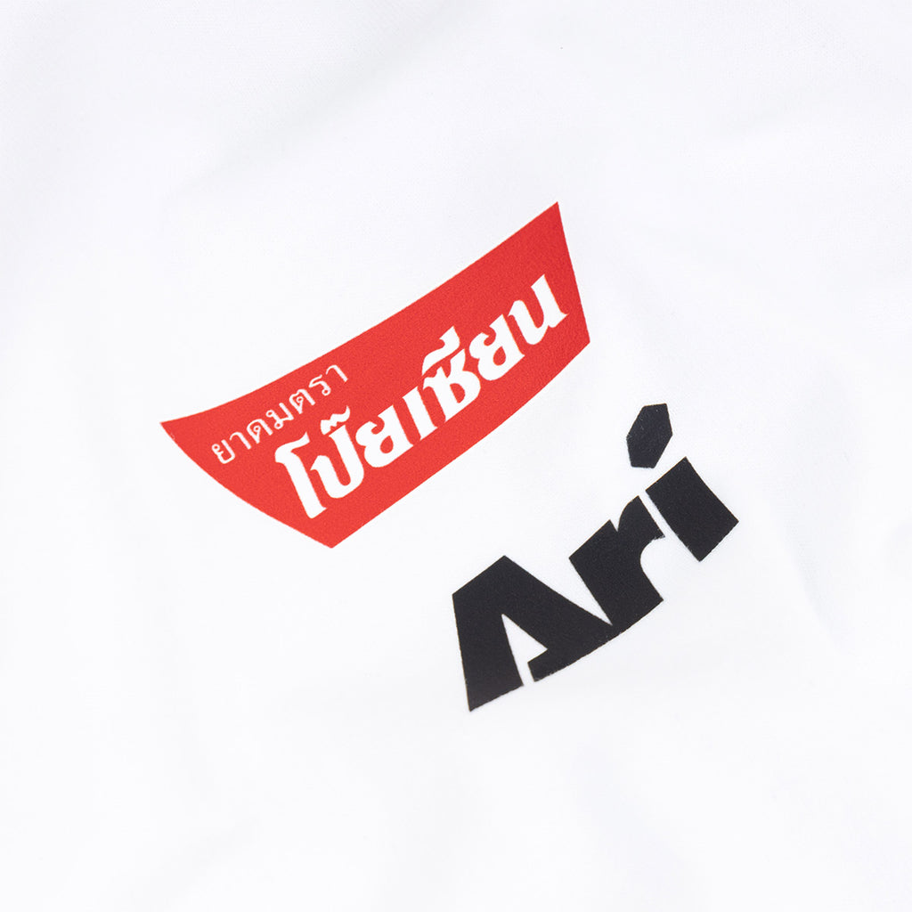 ARI X POYSIAN LIFESTYLE TEE - WHITE/NAVY/RED
