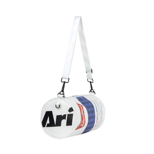 ARI X POYSIAN MINI DUFFLE BAG - WHITE/NAVY/RED