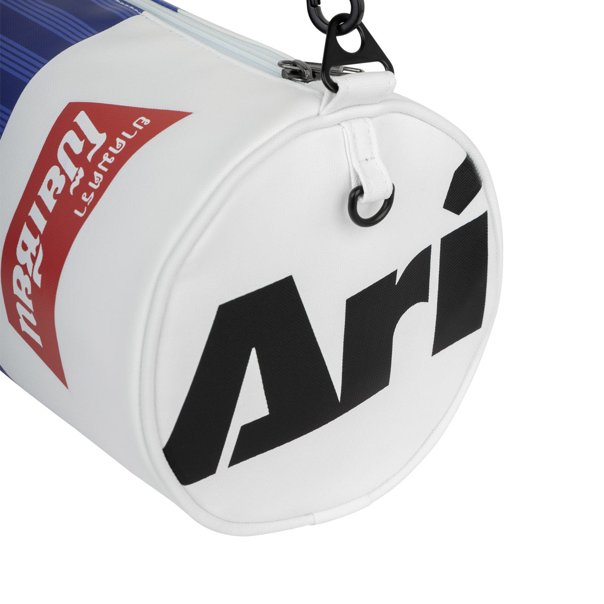 ARI X POYSIAN MINI DUFFLE BAG - WHITE/NAVY/RED