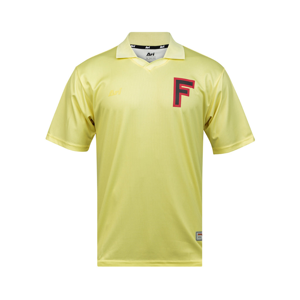 ARI X TSUBASA 2025 MATSUYAMA SCHOOL JERSEY - LIGHT YELLOW/RED/BLACK