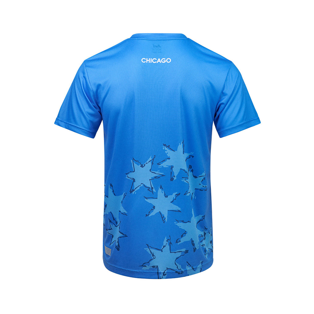 ARI ADEPT CHICAGO26 GRAPHIC RUNNING TEE - BLUE/RED/WHITE