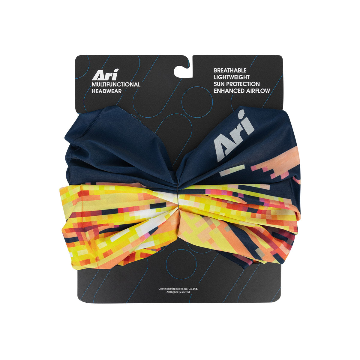 ARI ADEPT RISING SEA RUNNING MULTIFUNCTIONAL HEADWEAR  - NAVY/YELLOW/SILVER