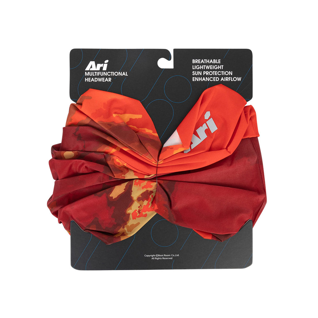 ARI ADEPT CRIMSON SKY RUNNING MULTIFUNCTIONAL HEADWEAR  - ORANGE/RED/SILVER