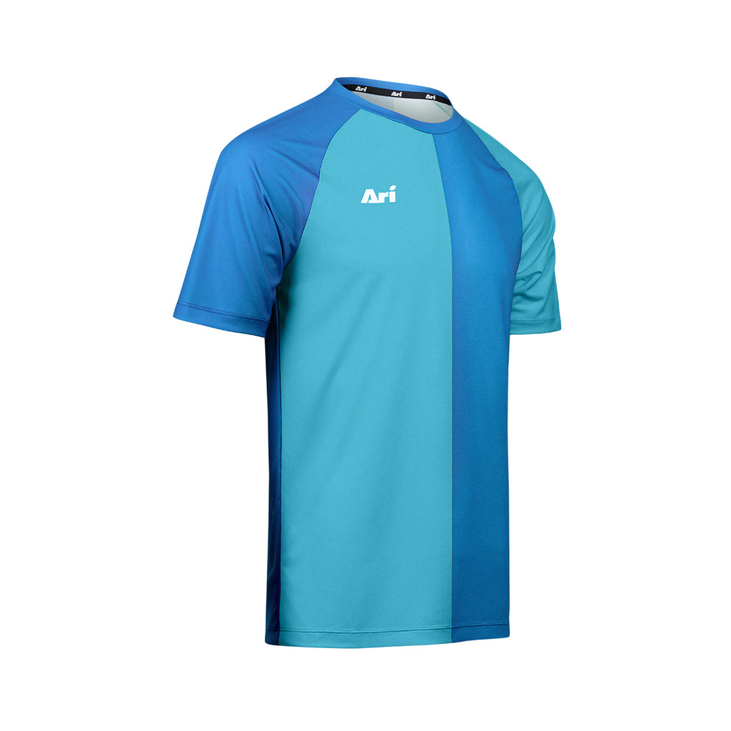 ARI ADEPT HALVED TEAM JERSEY - TURQUOISE/NEON BLUE/WHITE