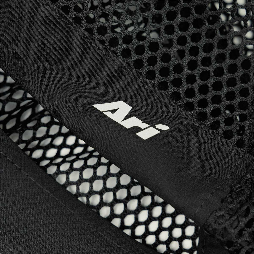 ARI ADEPT KOTH TRAIL RUNNING MESH CAP - BLACK/BLACK/SILVER