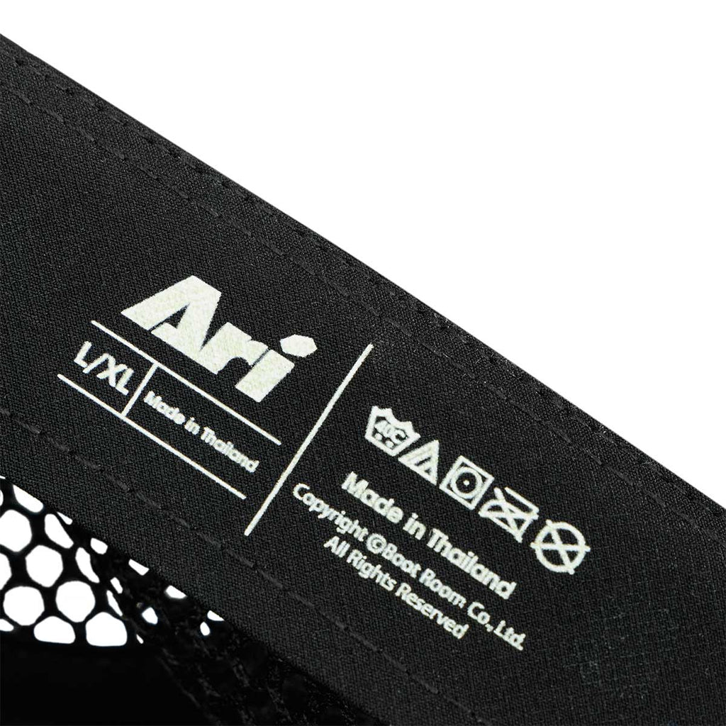 ARI ADEPT KOTH TRAIL RUNNING MESH CAP - BLACK/BLACK/SILVER