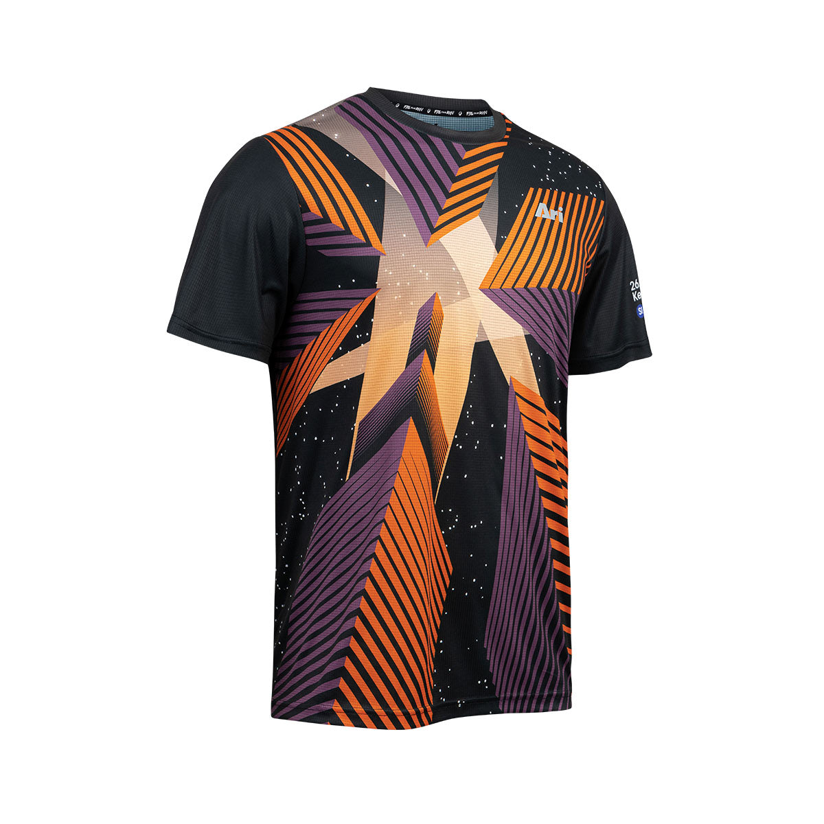 ARI ADEPT NEWYORK25 GRAPHIC RUNNING TEE - BLACK/ORANGE/PURPLE
