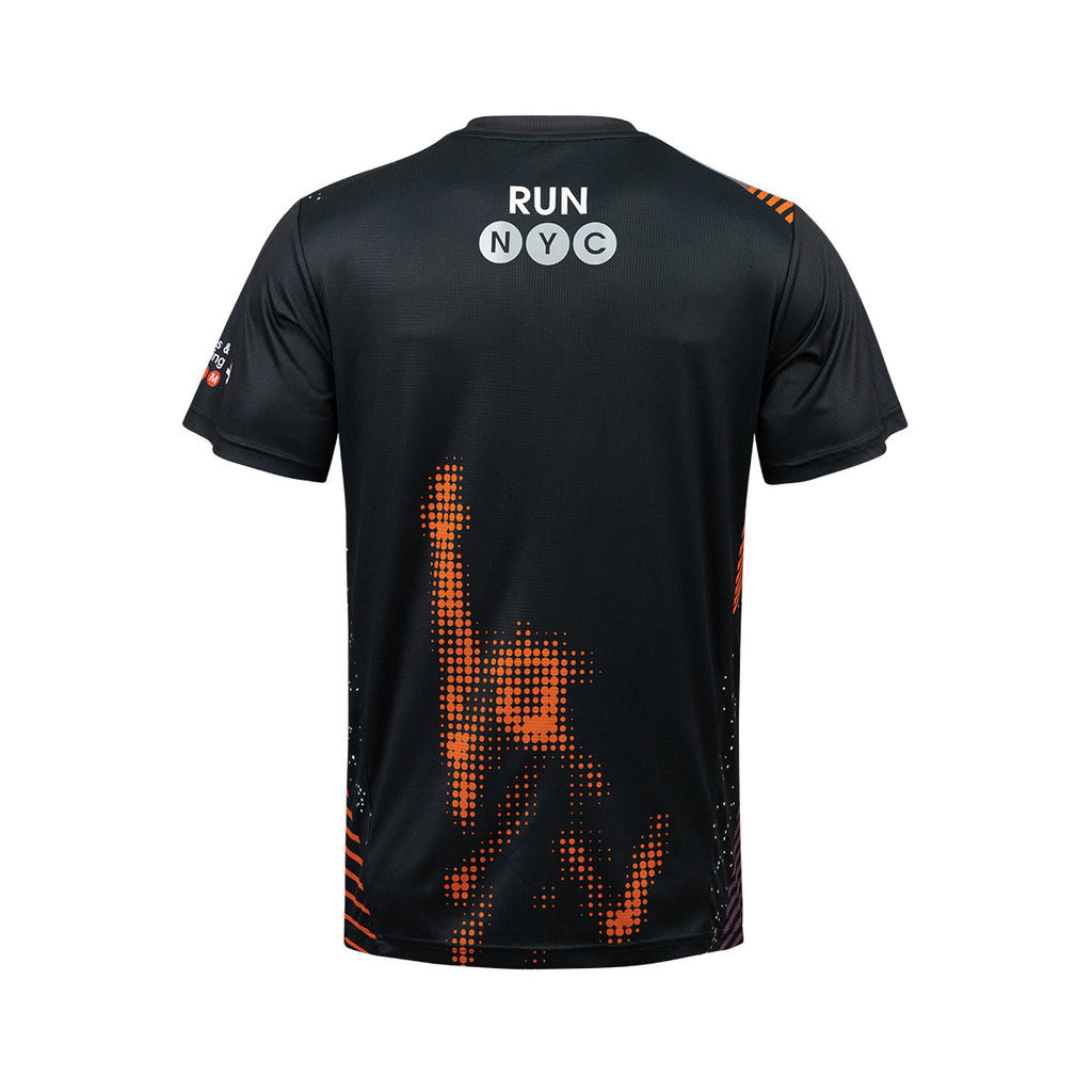 ARI ADEPT NEWYORK25 GRAPHIC RUNNING TEE - BLACK/ORANGE/PURPLE