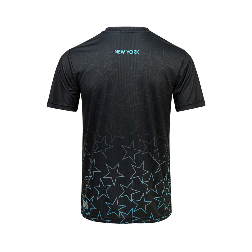 ARI ADEPT NEW YORK26 GRAPHIC RUNNING TEE - BLACK/BLUE/WHITE