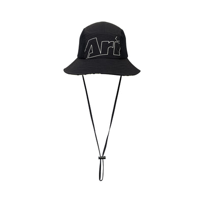 ARI ADEPT ORBITZ RUNNING BUCKET HAT - BLACK/WHITE/SILVER