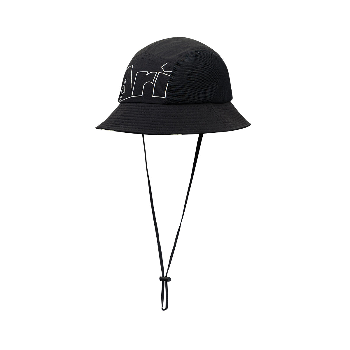 ARI ADEPT ORBITZ RUNNING BUCKET HAT - BLACK/WHITE/SILVER