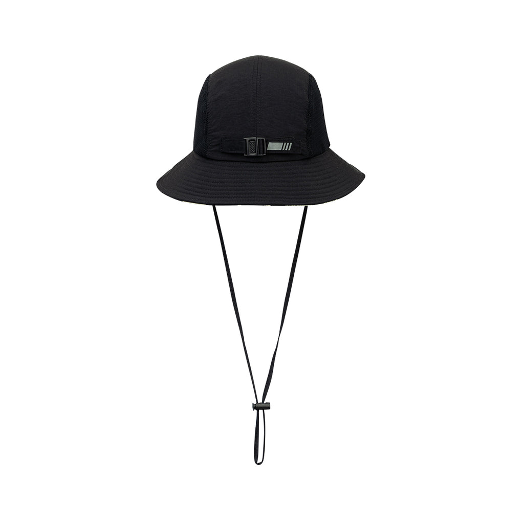 ARI ADEPT ORBITZ RUNNING BUCKET HAT - BLACK/WHITE/SILVER