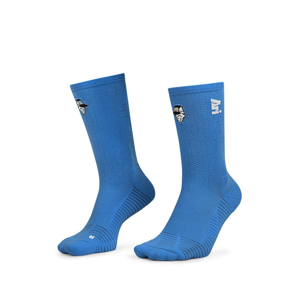 ARI ADEPT RUNNA CREW RUNNING SOCKS - BLUE/BLUE/WHITE