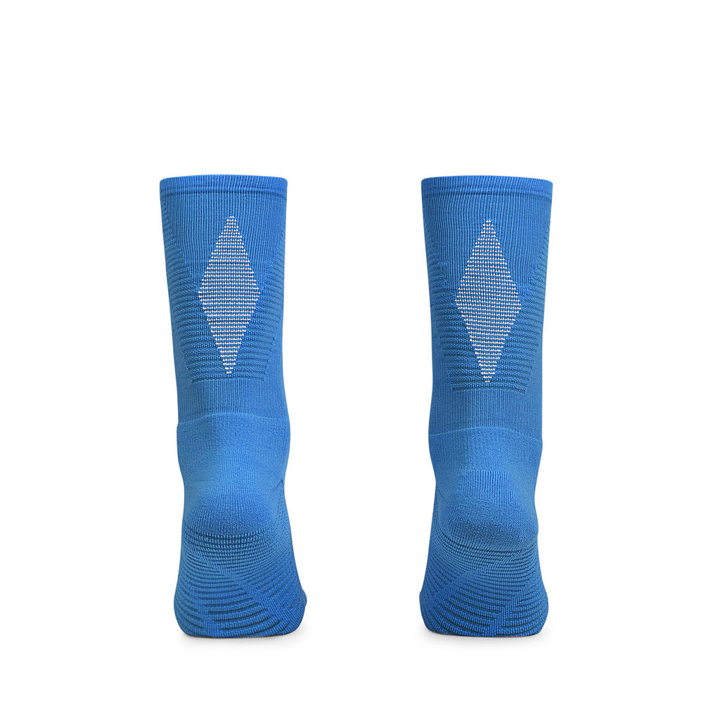 ARI ADEPT RUNNA CREW RUNNING SOCKS - BLUE/BLUE/WHITE
