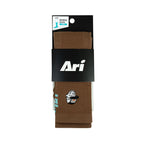 ARI ADEPT RUNNA CREW RUNNING SOCKS - BROWN/BROWN/BLUE