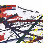 ARI ADEPT UNITY SPLASH GRAPHIC RUNNING TEE - WHITE/BLACK/RED