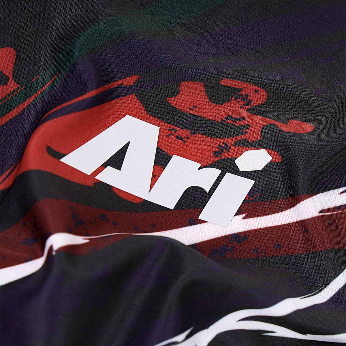 ARI ADEPT UNITY SPLASH RUNNING MULTIFUNCTIONAL HEADWEAR - BLACK/WHITE/RED