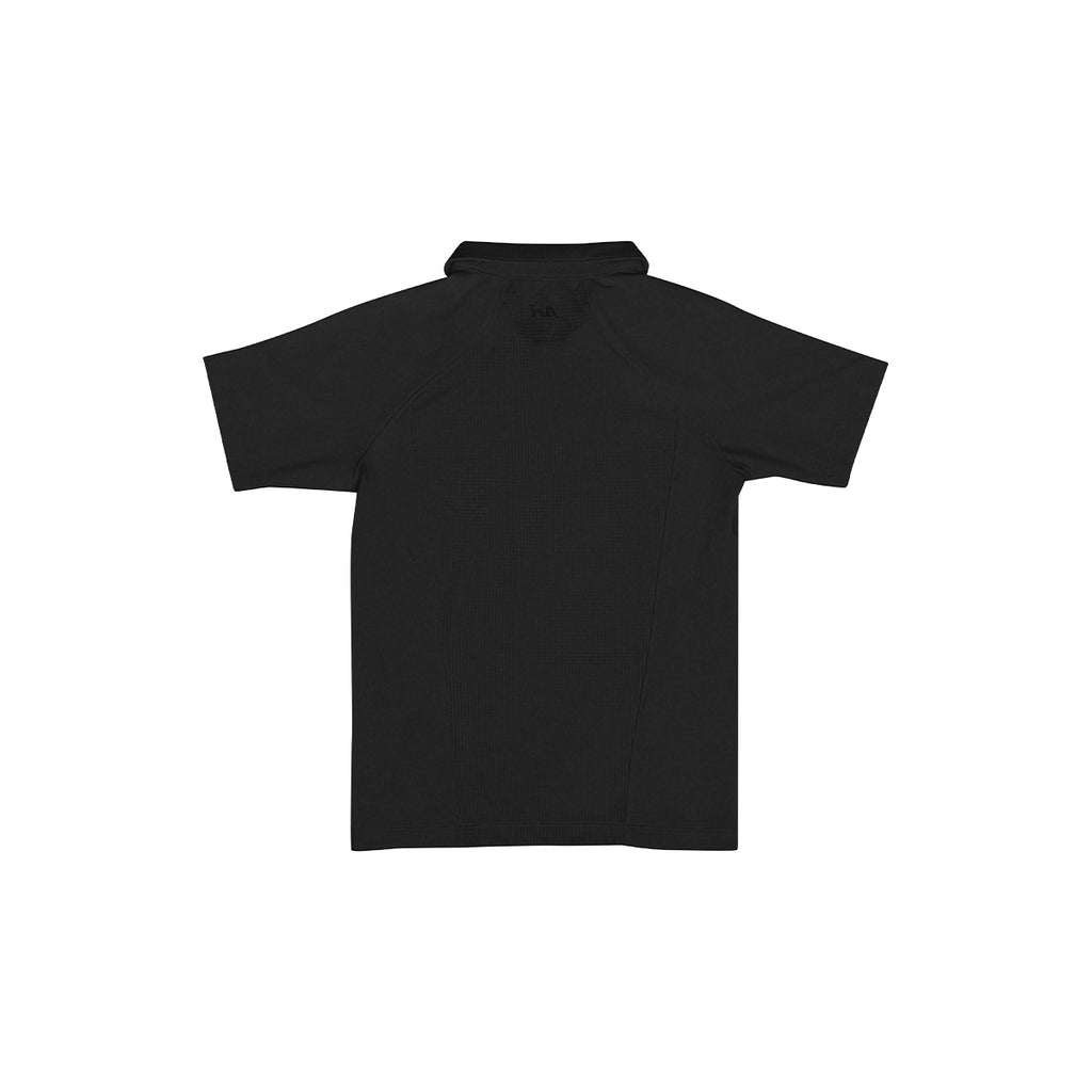 ARI BOY ADEPT GOLF POLO - BLACK/BLACK/SILVER