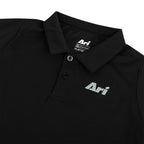 ARI BOY ADEPT GOLF POLO - BLACK/BLACK/SILVER