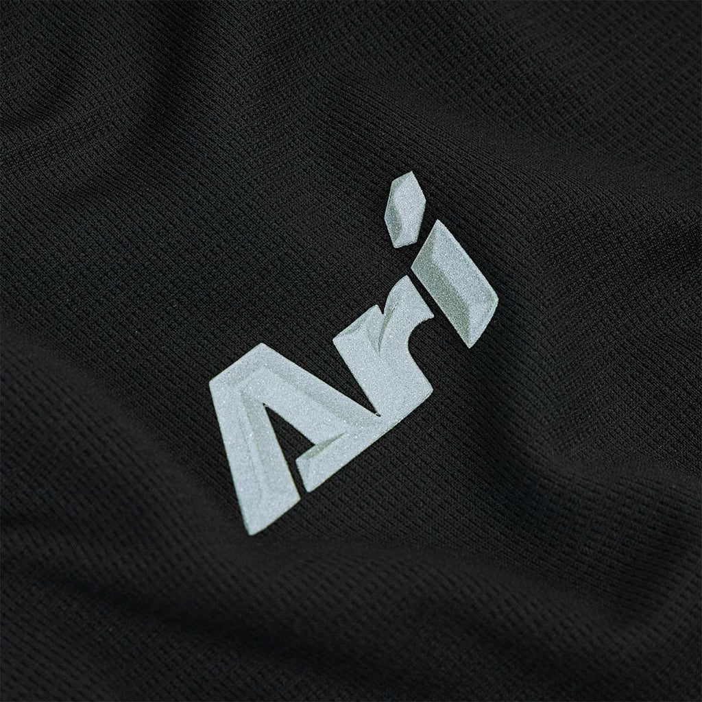 ARI BOY ADEPT GOLF POLO - BLACK/BLACK/SILVER
