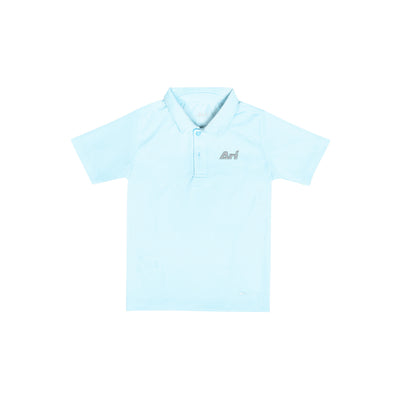 ARI BOY ADEPT GOLF POLO - BLUE/BLUE/SILVER