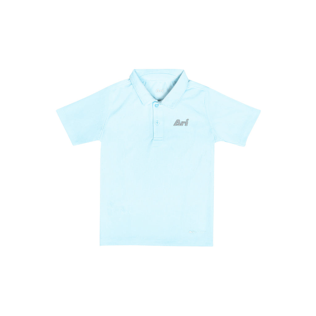 ARI BOY ADEPT GOLF POLO - BLUE/BLUE/SILVER
