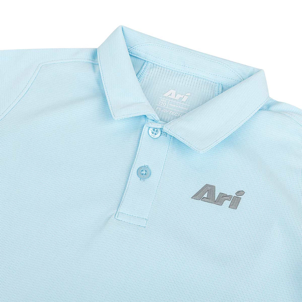 ARI BOY ADEPT GOLF POLO - BLUE/BLUE/SILVER