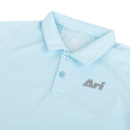 ARI BOY ADEPT GOLF POLO - BLUE/BLUE/SILVER