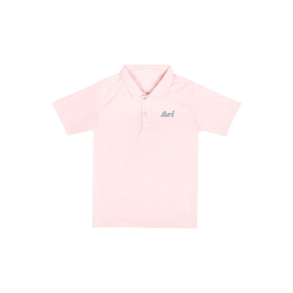 ARI BOY ADEPT GOLF POLO - PINK/PINK/SILVER