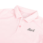 ARI BOY ADEPT GOLF POLO - PINK/PINK/SILVER