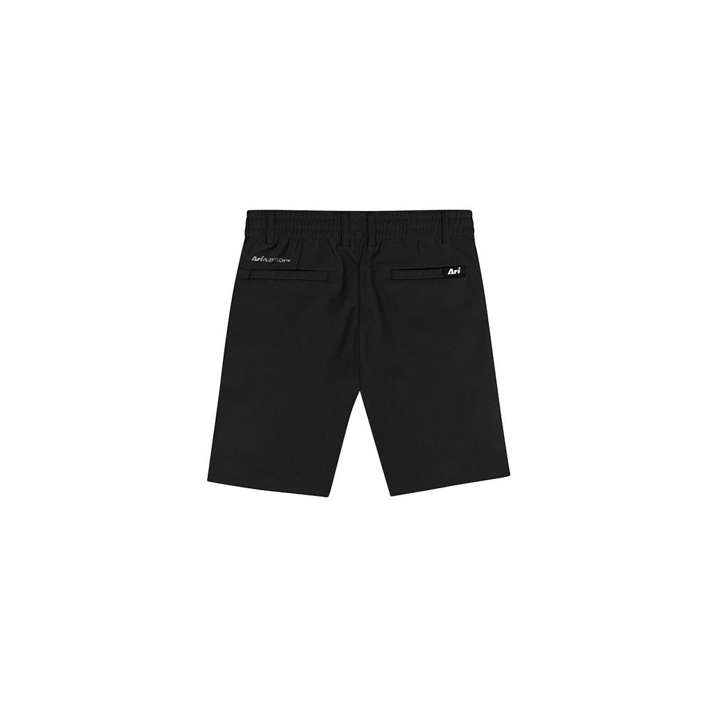 ARI BOY ADEPT GOLF SHORTS - BLACK/BLACK/WHITE