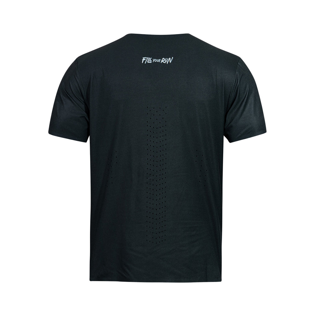 ARI CARBON ULTRALIGHT RUNNING TEE - BLACK/WHITE/BLACK
