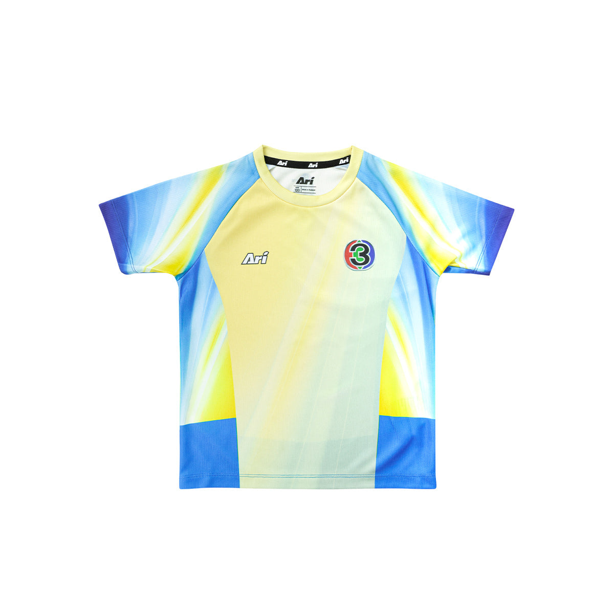 ARI CH3 56ANNIV KIDS TURMERIC TEAM MATCH JERSEY - TURMERIC YELLOW/SAPPHIRE BLUE/SKY BLUE