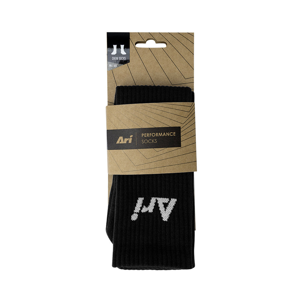 ARI CREW SOCKS - BLACK