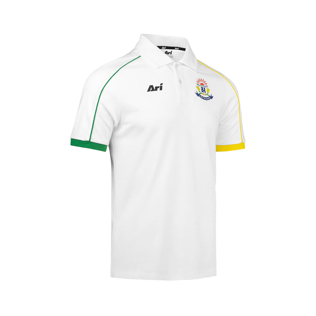 ARI DEBSIRIN 2026 POLO - WHITE/GREEN/YELLOW