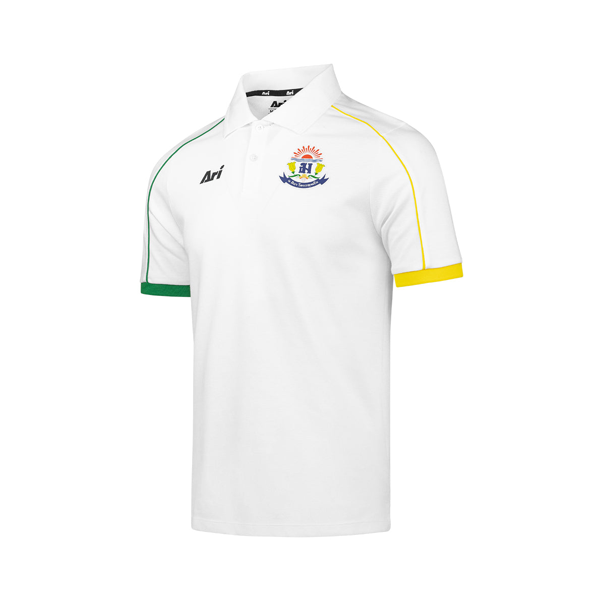 ARI DEBSIRIN 2026 POLO - WHITE/GREEN/YELLOW
