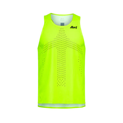 ARI ELITE ACID GREEN ULTRALIGHT RUNNING TANK - NEON GREEN/BLACK/NEON GREEN