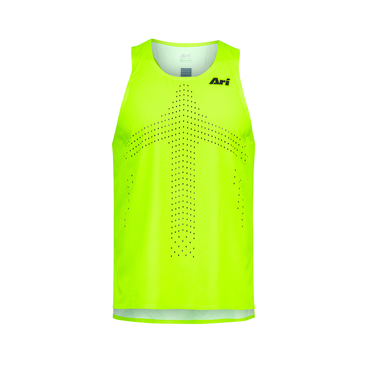 ARI ELITE ACID GREEN ULTRALIGHT RUNNING TANK - NEON GREEN/BLACK/NEON GREEN