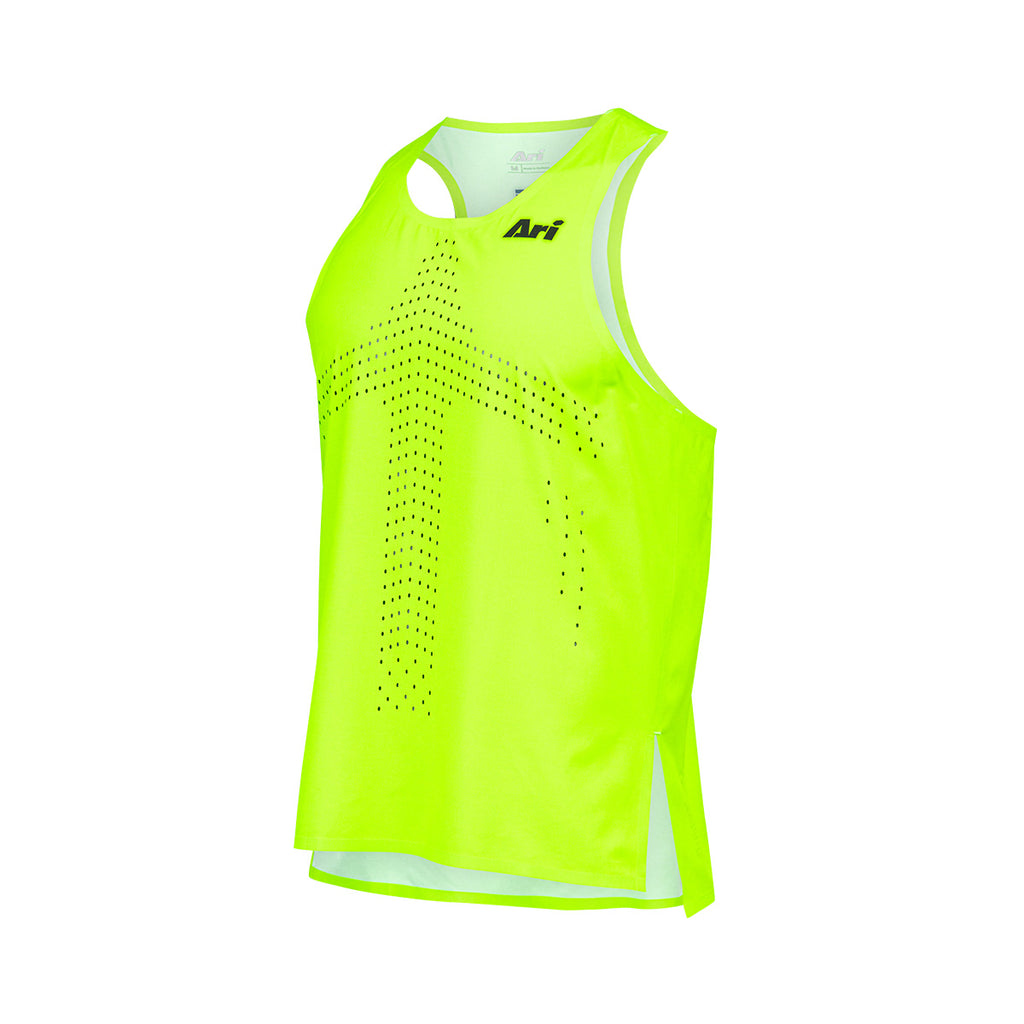 ARI ELITE ACID GREEN ULTRALIGHT RUNNING TANK - NEON GREEN/BLACK/NEON GREEN