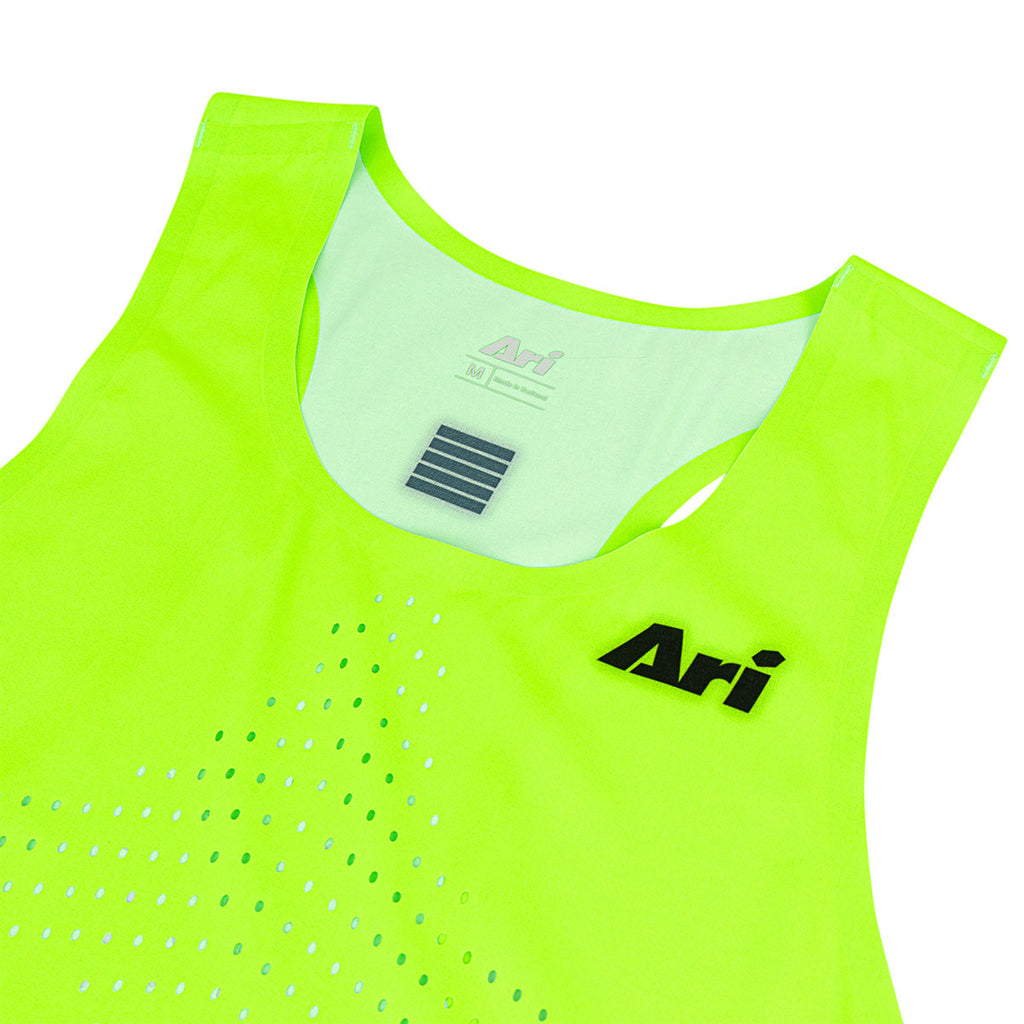 ARI ELITE ACID GREEN ULTRALIGHT RUNNING TANK - NEON GREEN/BLACK/NEON GREEN