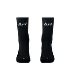 ARI ELITE KINETIC CREW SOCKS - BLACK/WHITE/BLACK