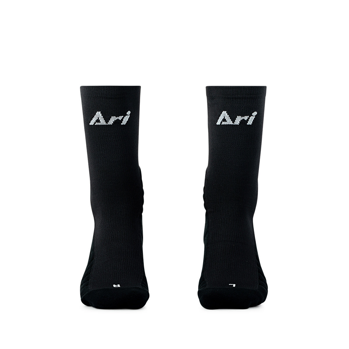ARI ELITE KINETIC CREW SOCKS - BLACK/WHITE/BLACK