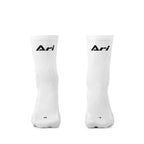 ARI ELITE KINETIC CREW SOCKS - WHITE/BLACK/WHITE