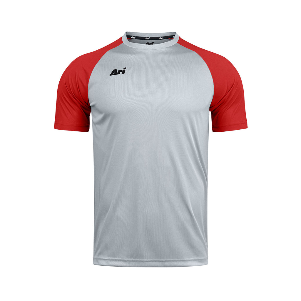 ARI ESSENTIAL 2TONES TEAM JERSEY - GREY/RED WINE/BLACK